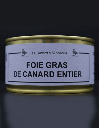 foie gras de canard entier en boite